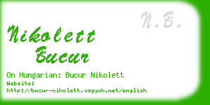 nikolett bucur business card